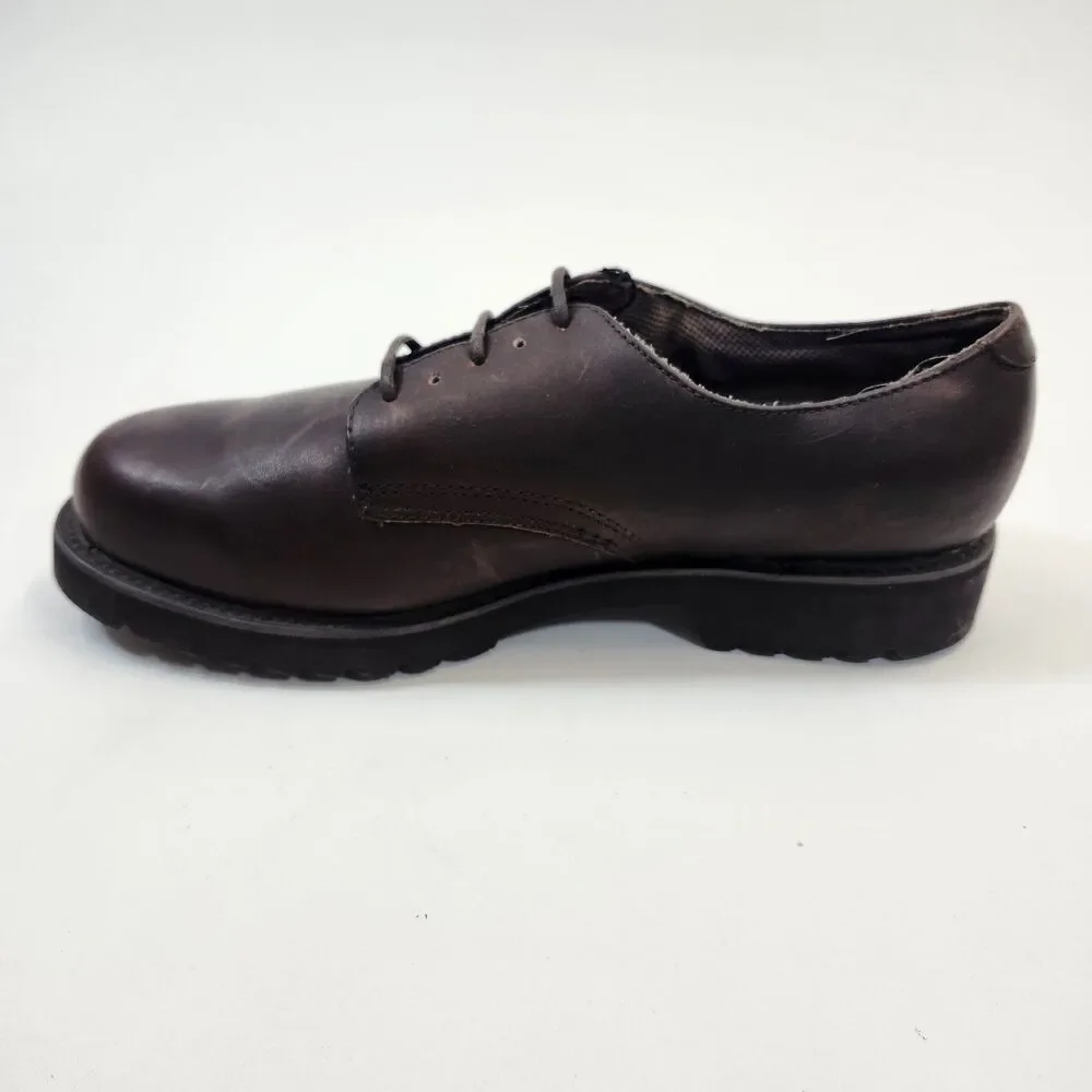 Bass Weejuns Derby Shoes Mens 10M Waterproof Leather Plain Toe Comfort Oxford